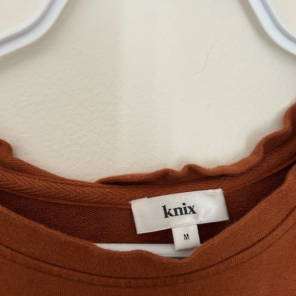 Knix Women's Crew Neck Sweater - Rust Brown - Picture 2 of 5
